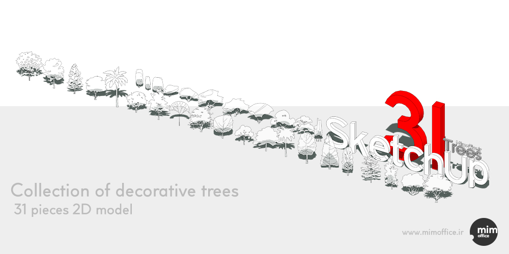 31 مدل درخت 2 بعدی